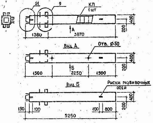 Колонна 3КН 33.53-7-с Серия 1.020.1-2с/89