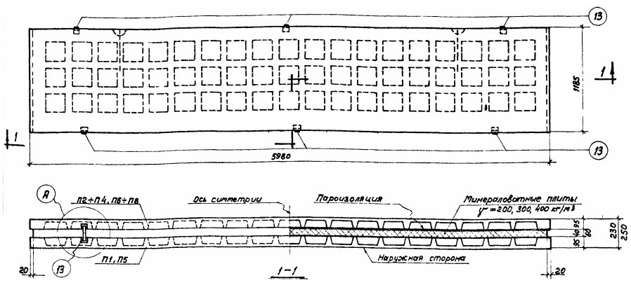 Панель ПСТ 25-1а-1-1,2-6 Серия СТ 02-33